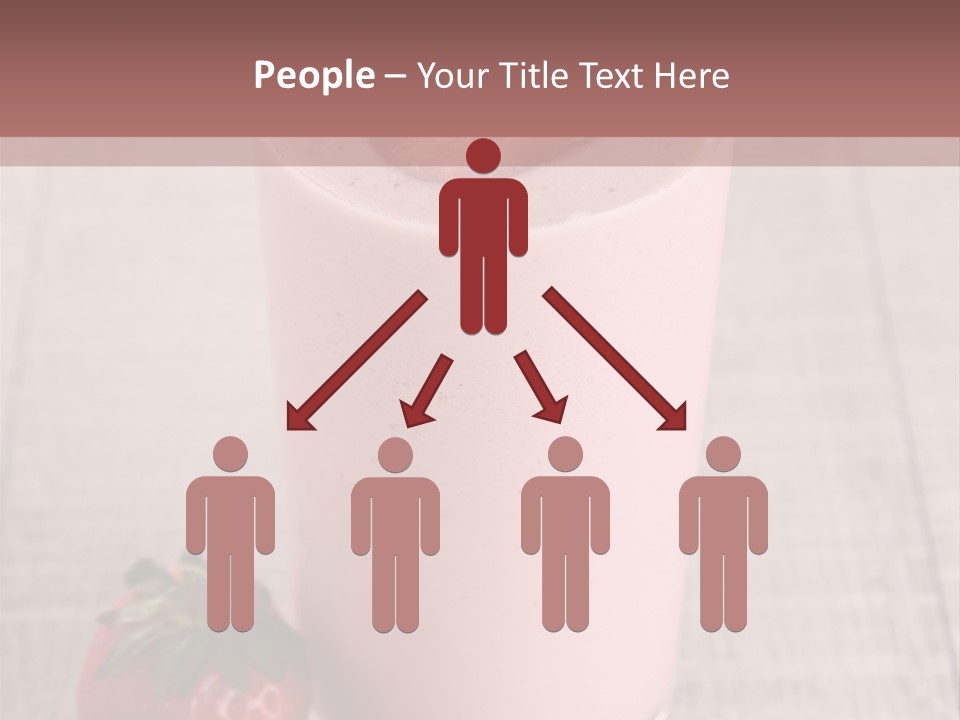 Drink Juicy Strawberry PowerPoint Template