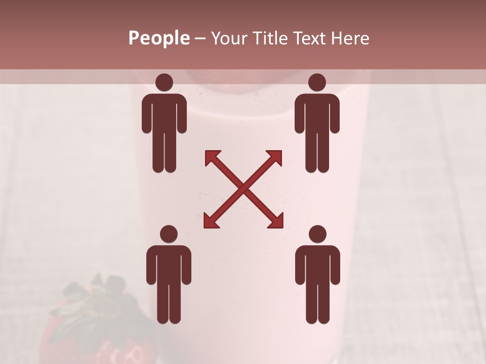 Drink Juicy Strawberry PowerPoint Template