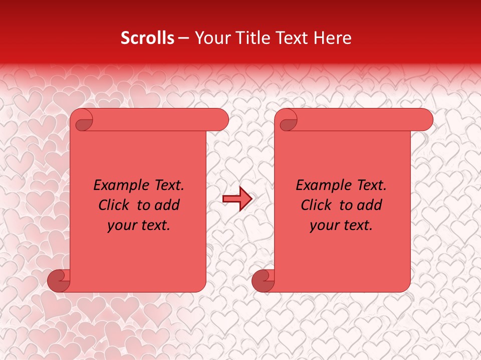 Greeting Valentine Color PowerPoint Template