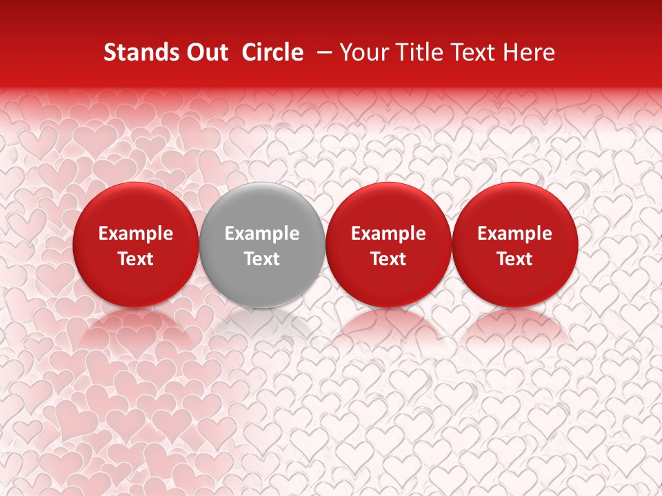 Greeting Valentine Color PowerPoint Template