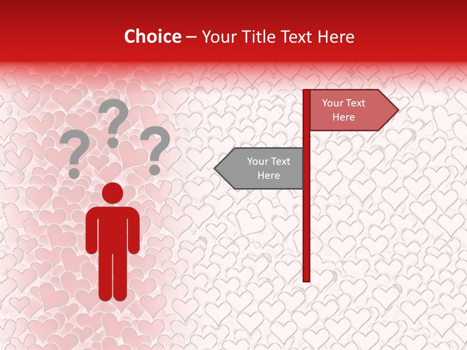 Greeting Valentine Color PowerPoint Template