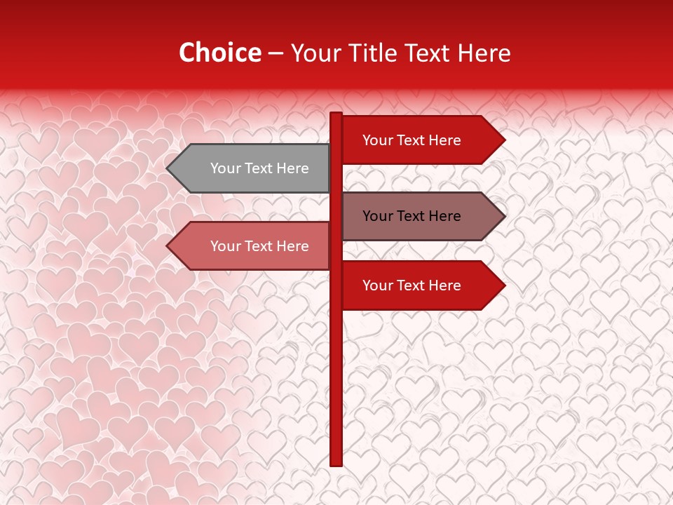 Greeting Valentine Color PowerPoint Template