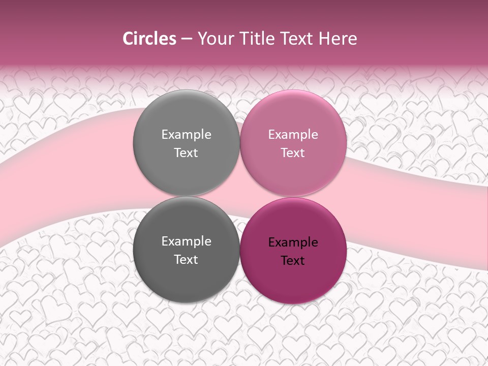 Color Valentine's Marriage PowerPoint Template