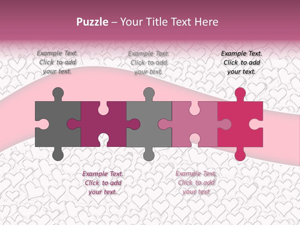 Color Valentine's Marriage PowerPoint Template