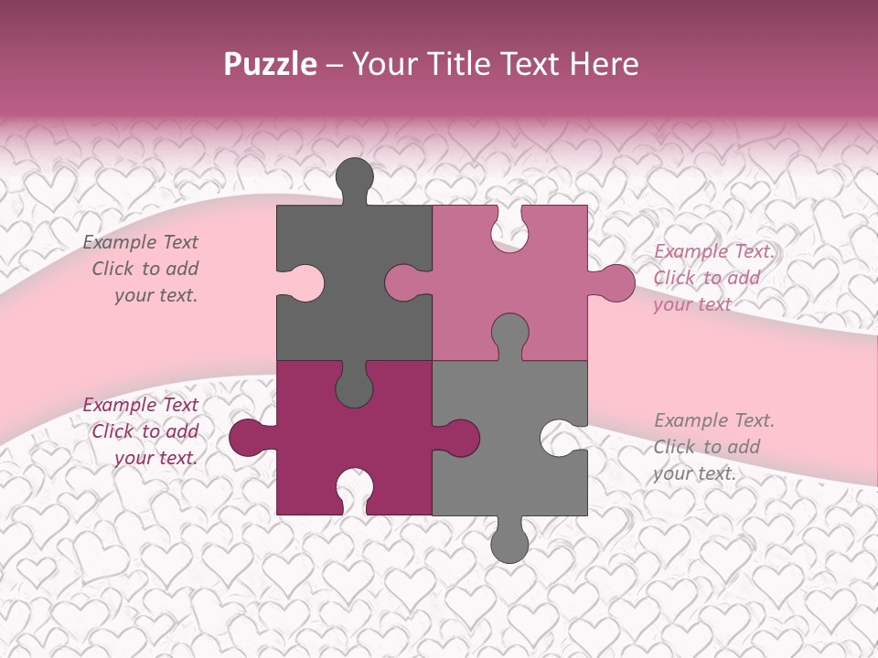 Color Valentine's Marriage PowerPoint Template