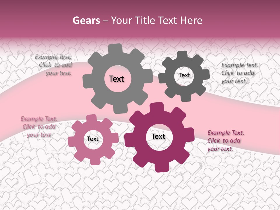 Color Valentine's Marriage PowerPoint Template