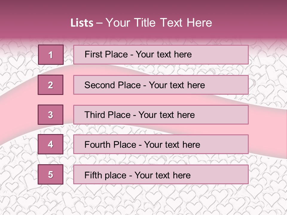Color Valentine's Marriage PowerPoint Template