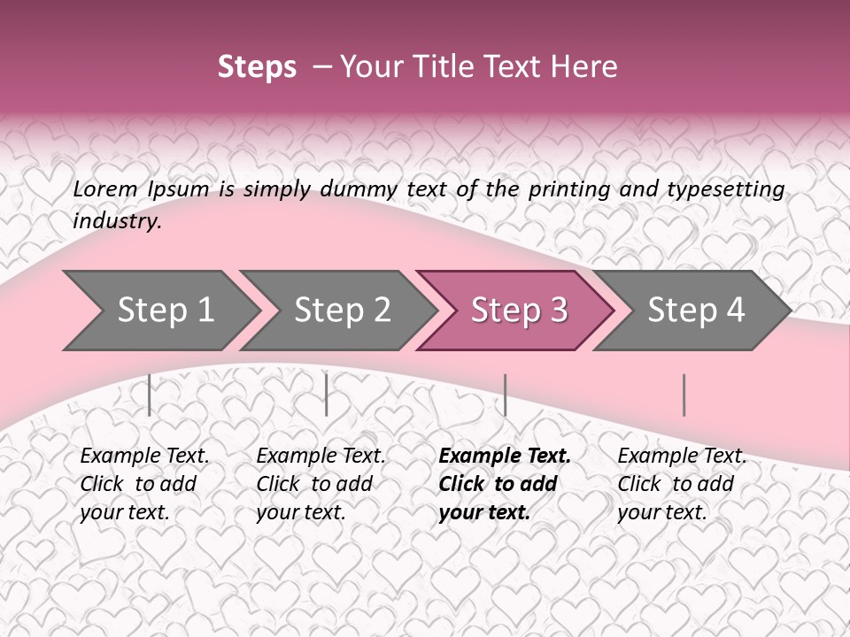 Color Valentine's Marriage PowerPoint Template