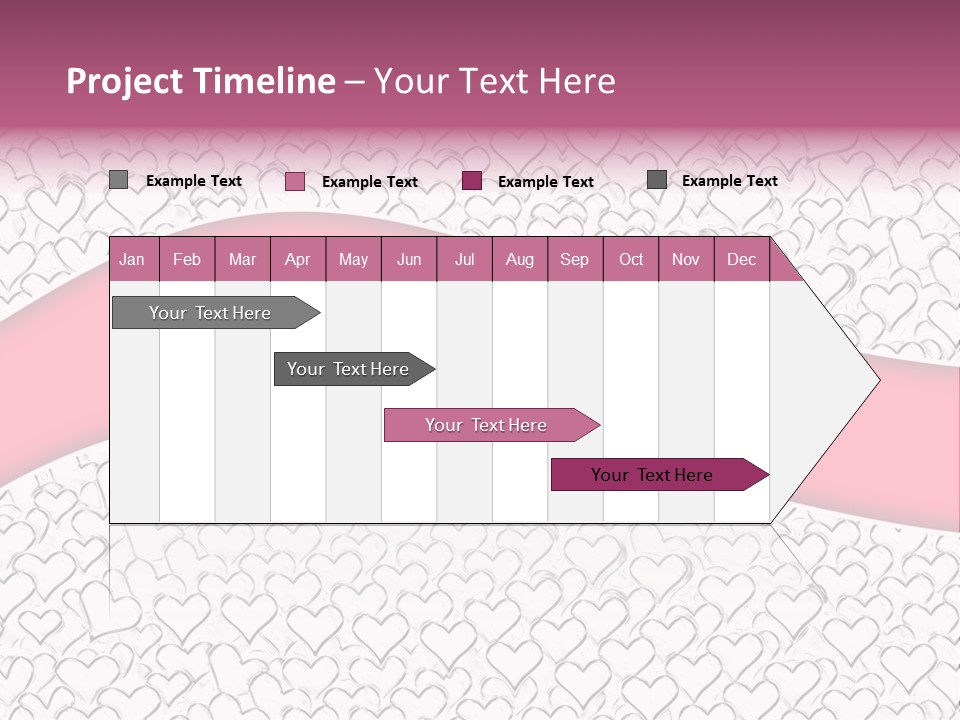 Color Valentine's Marriage PowerPoint Template