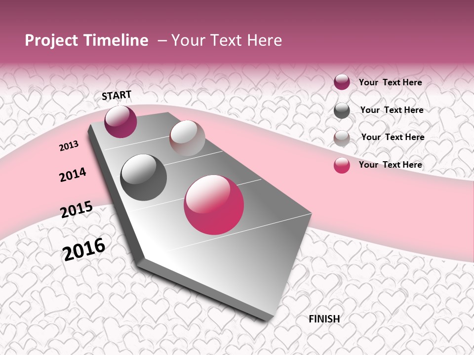 Color Valentine's Marriage PowerPoint Template