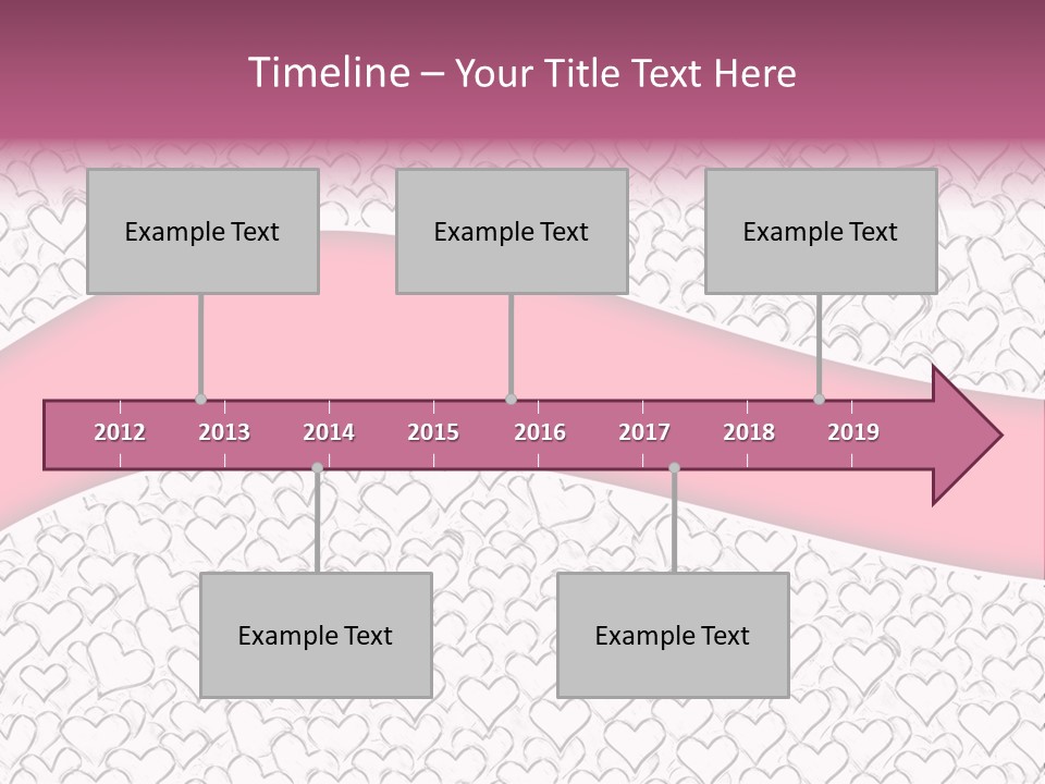 Color Valentine's Marriage PowerPoint Template
