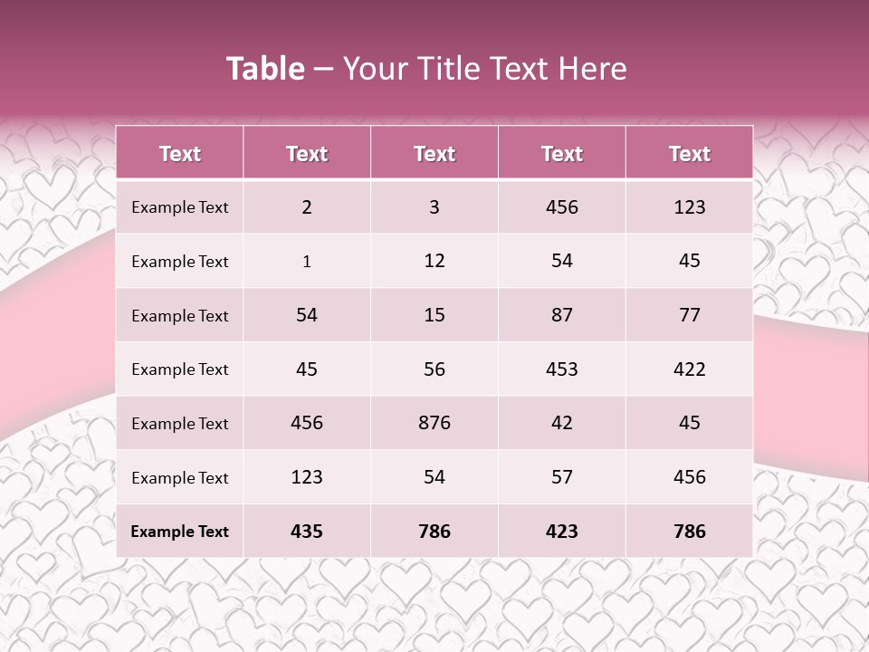 Color Valentine's Marriage PowerPoint Template