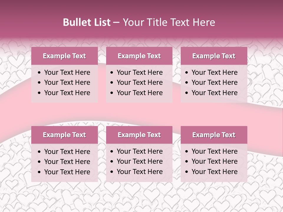 Color Valentine's Marriage PowerPoint Template