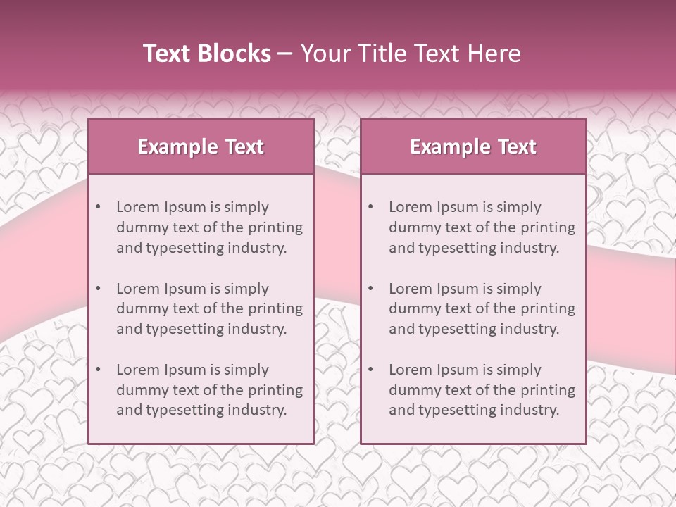 Color Valentine's Marriage PowerPoint Template