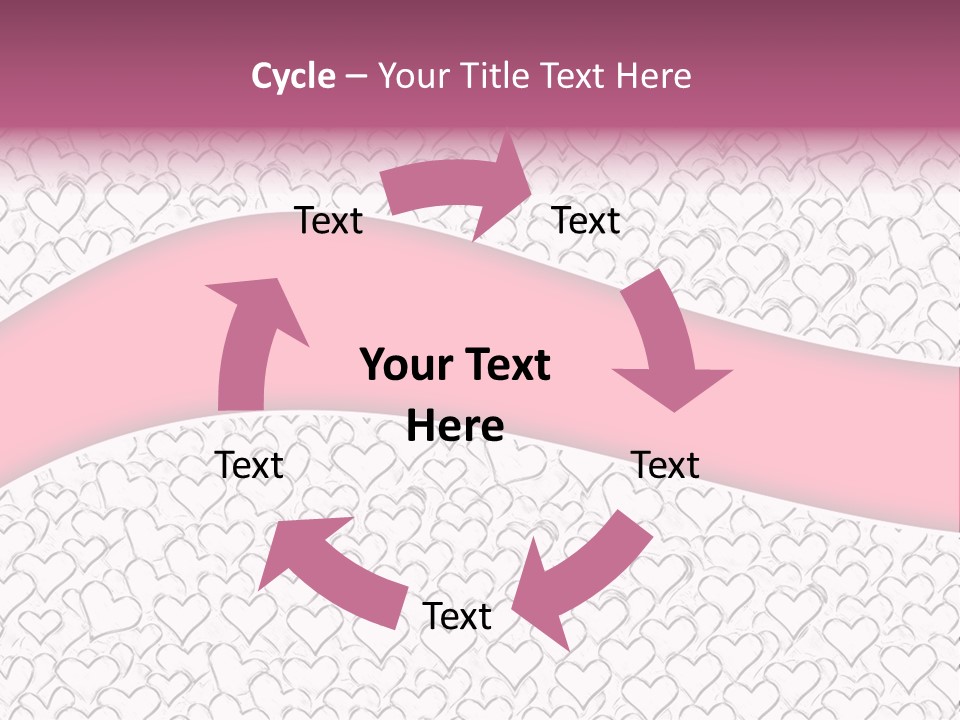 Color Valentine's Marriage PowerPoint Template