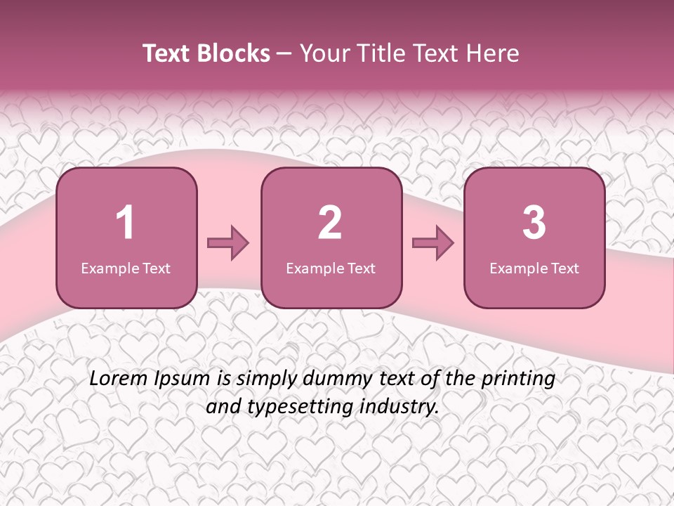Color Valentine's Marriage PowerPoint Template
