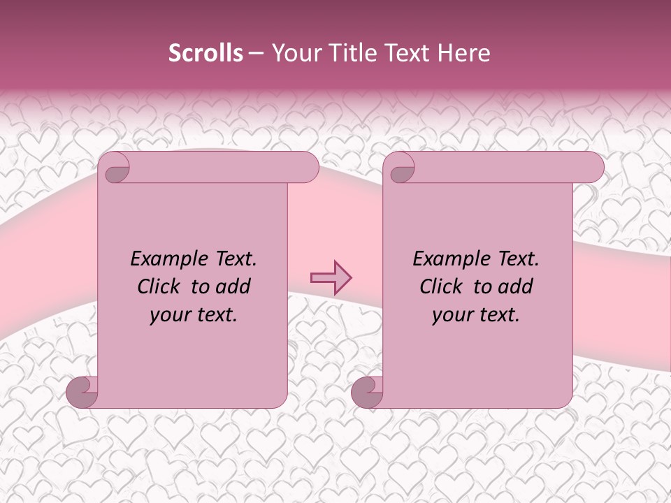 Color Valentine's Marriage PowerPoint Template