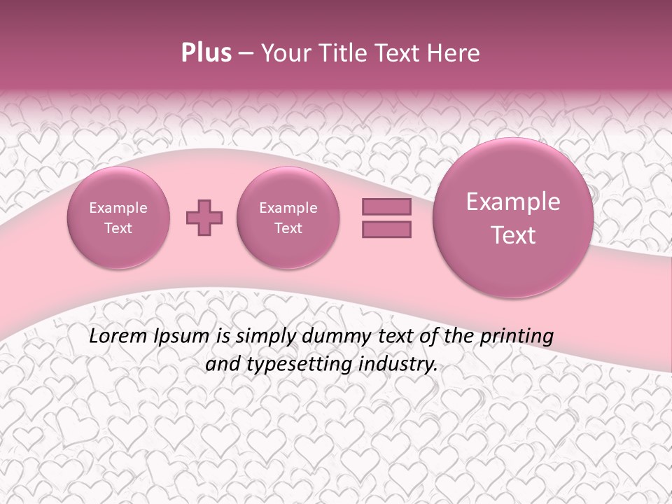 Color Valentine's Marriage PowerPoint Template