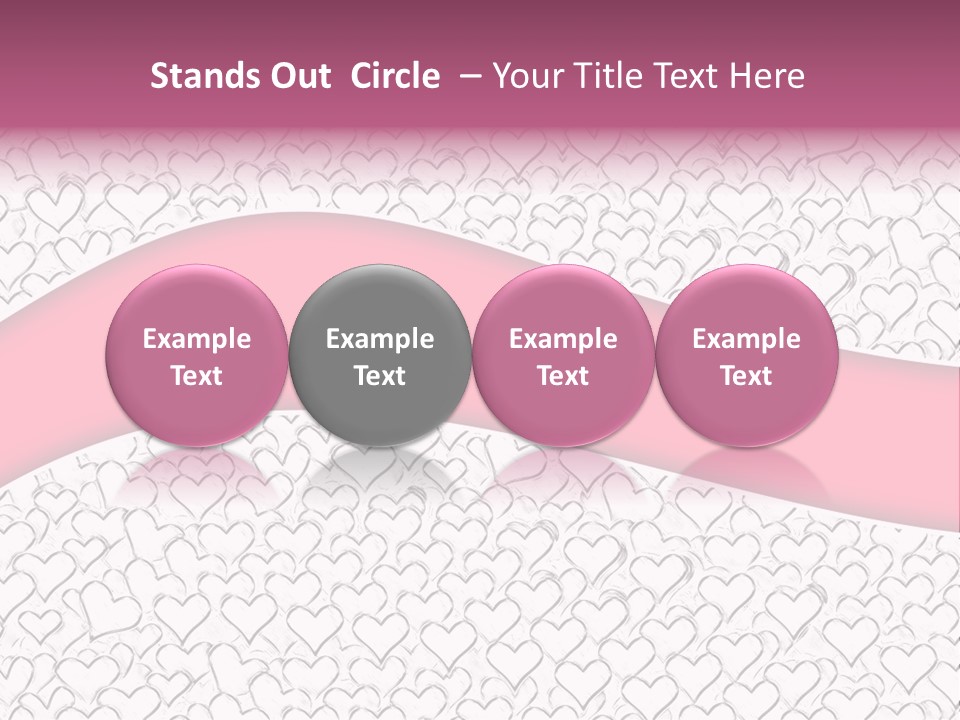 Color Valentine's Marriage PowerPoint Template