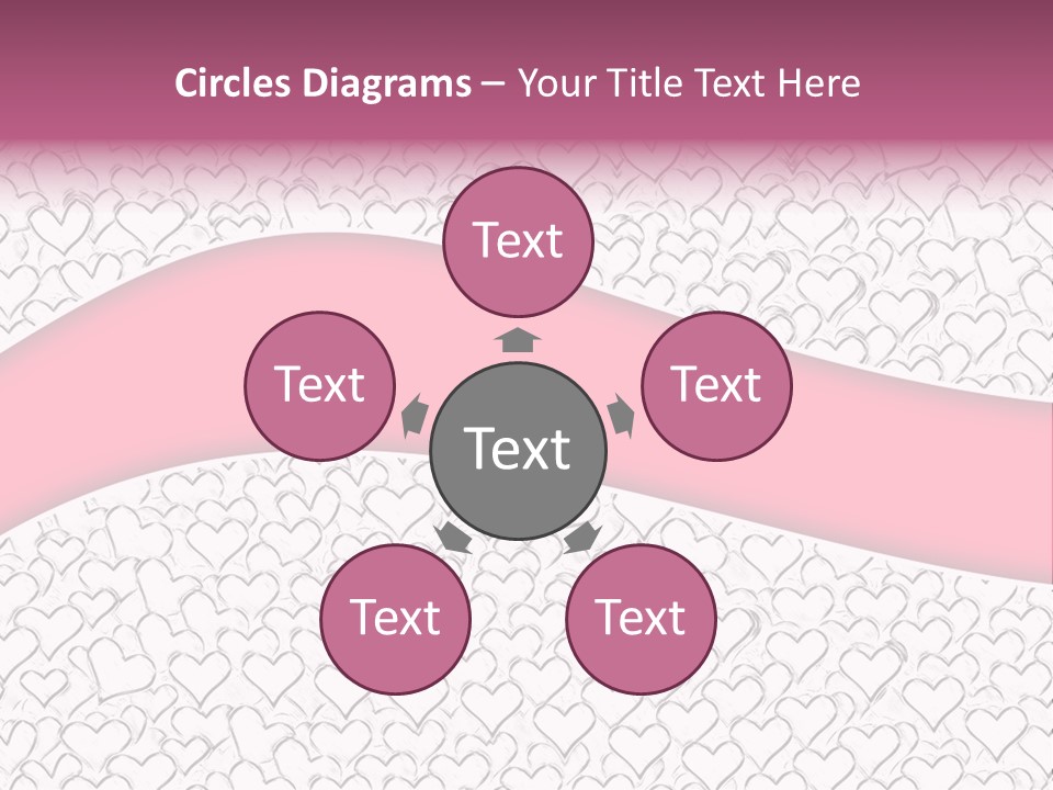 Color Valentine's Marriage PowerPoint Template