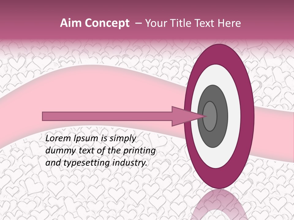 Color Valentine's Marriage PowerPoint Template