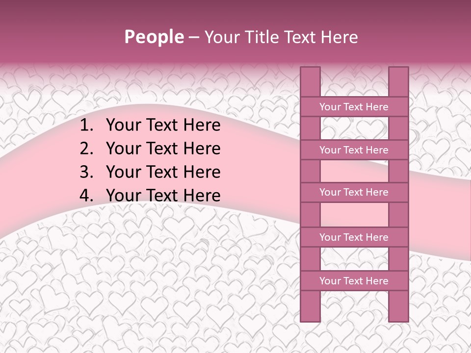 Color Valentine's Marriage PowerPoint Template