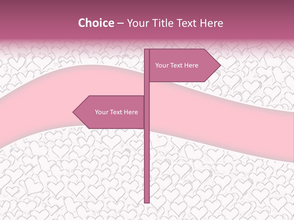 Color Valentine's Marriage PowerPoint Template