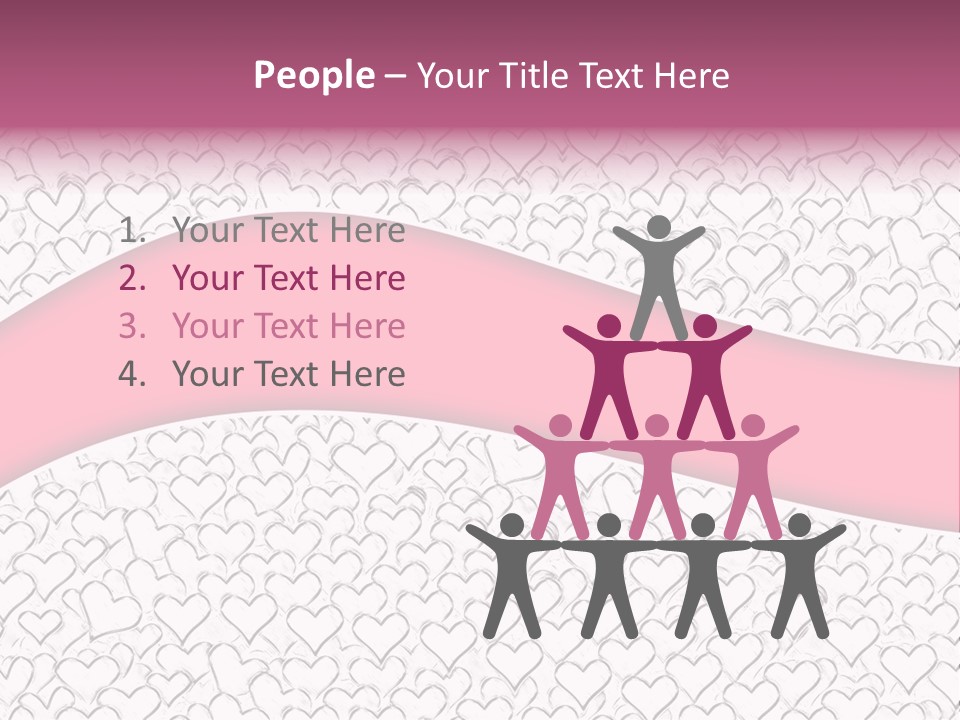 Color Valentine's Marriage PowerPoint Template