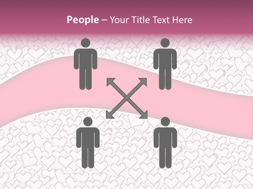 Color Valentine's Marriage PowerPoint Template