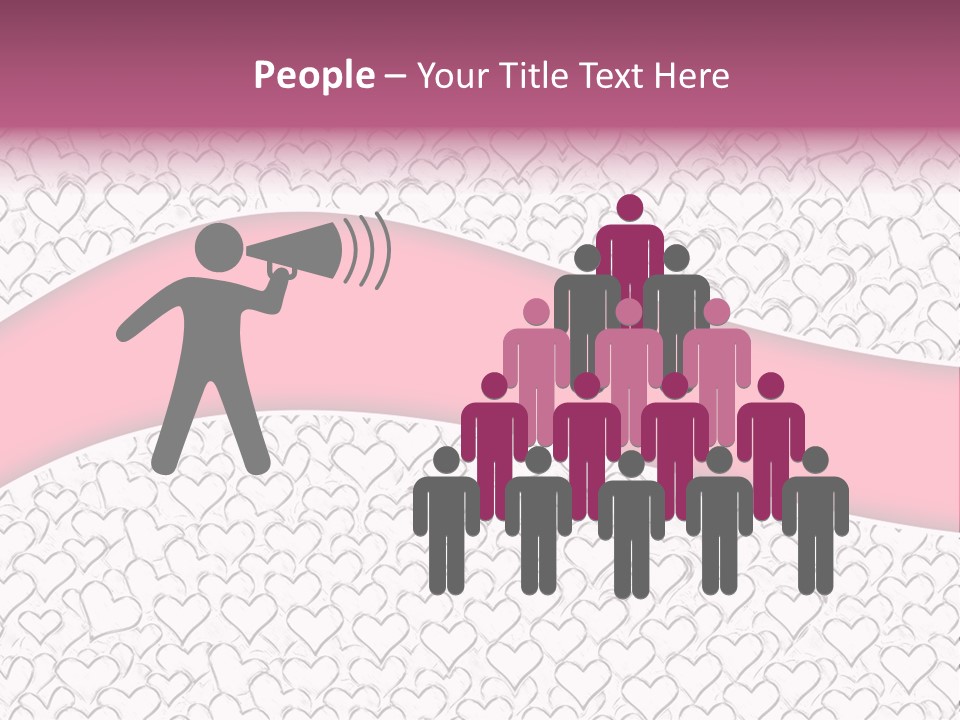 Color Valentine's Marriage PowerPoint Template