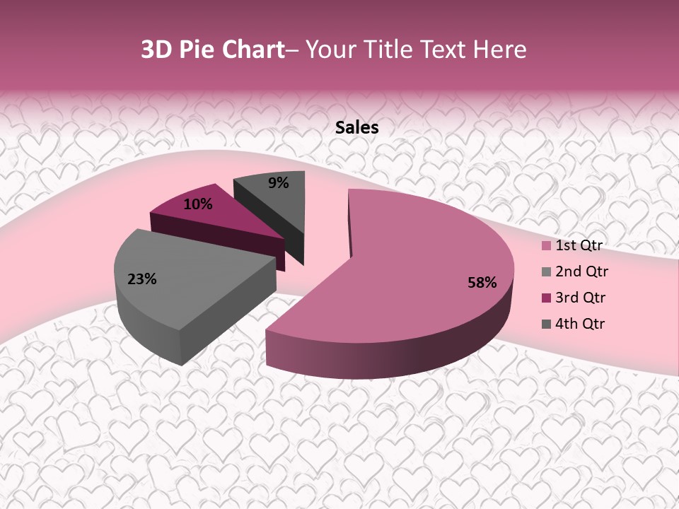 Color Valentine's Marriage PowerPoint Template