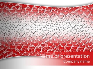 Love Wallpaper Heart PowerPoint Template