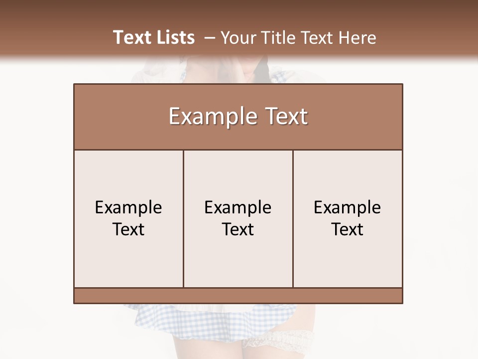 Sexy Unschuldig Tradition PowerPoint Template