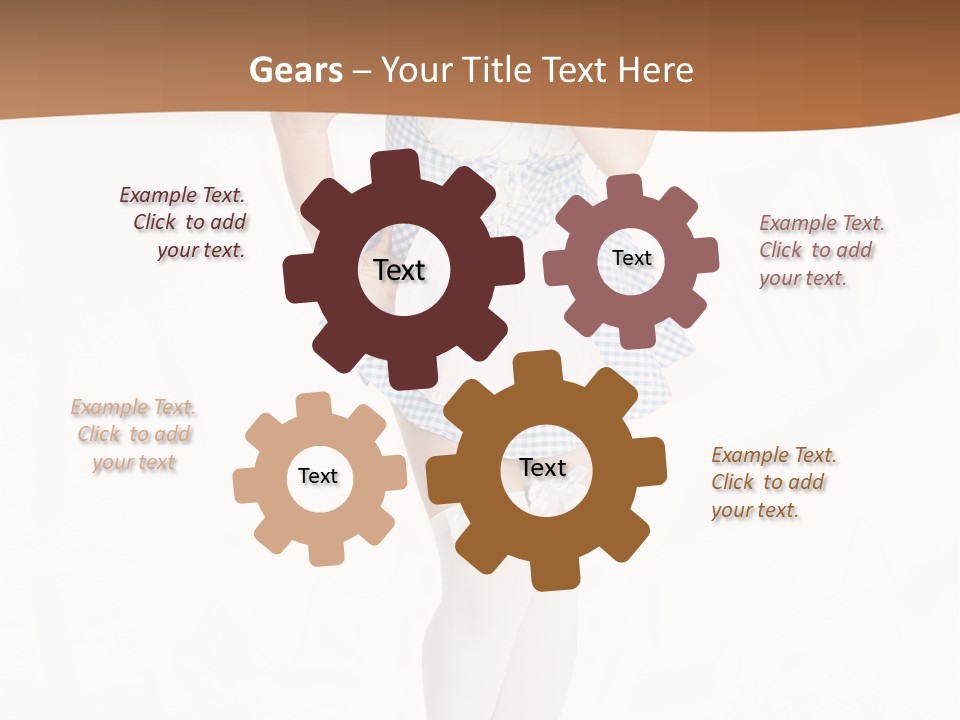 Schadenfreude Land Frau PowerPoint Template