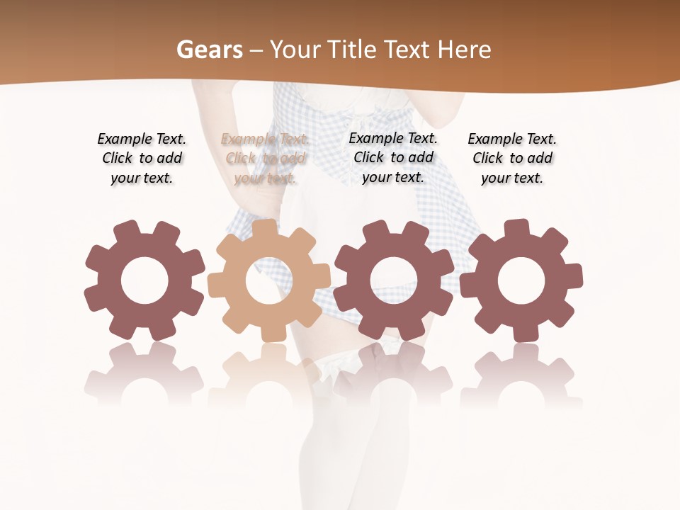 Schadenfreude Land Frau PowerPoint Template