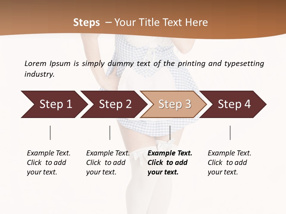 Schadenfreude Land Frau PowerPoint Template