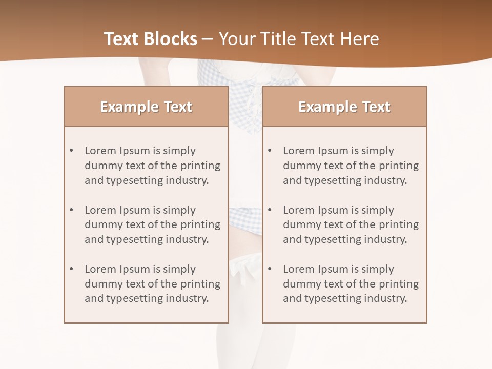Schadenfreude Land Frau PowerPoint Template
