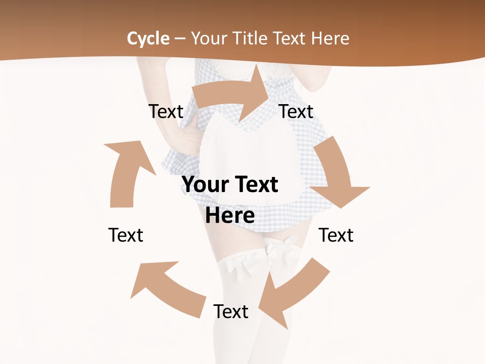 Schadenfreude Land Frau PowerPoint Template