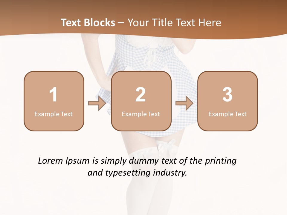 Schadenfreude Land Frau PowerPoint Template