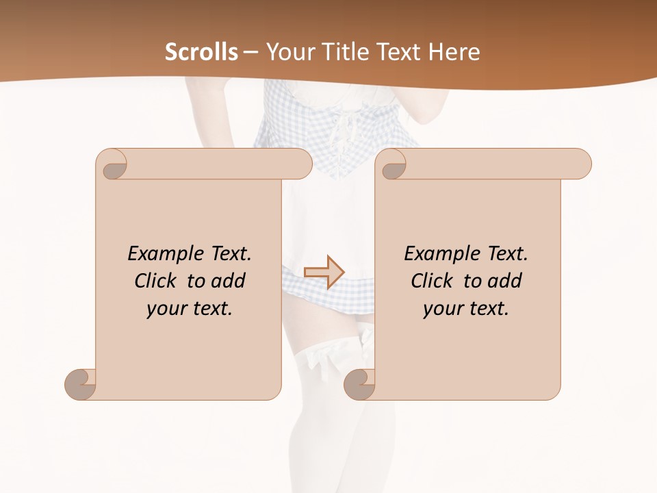 Schadenfreude Land Frau PowerPoint Template