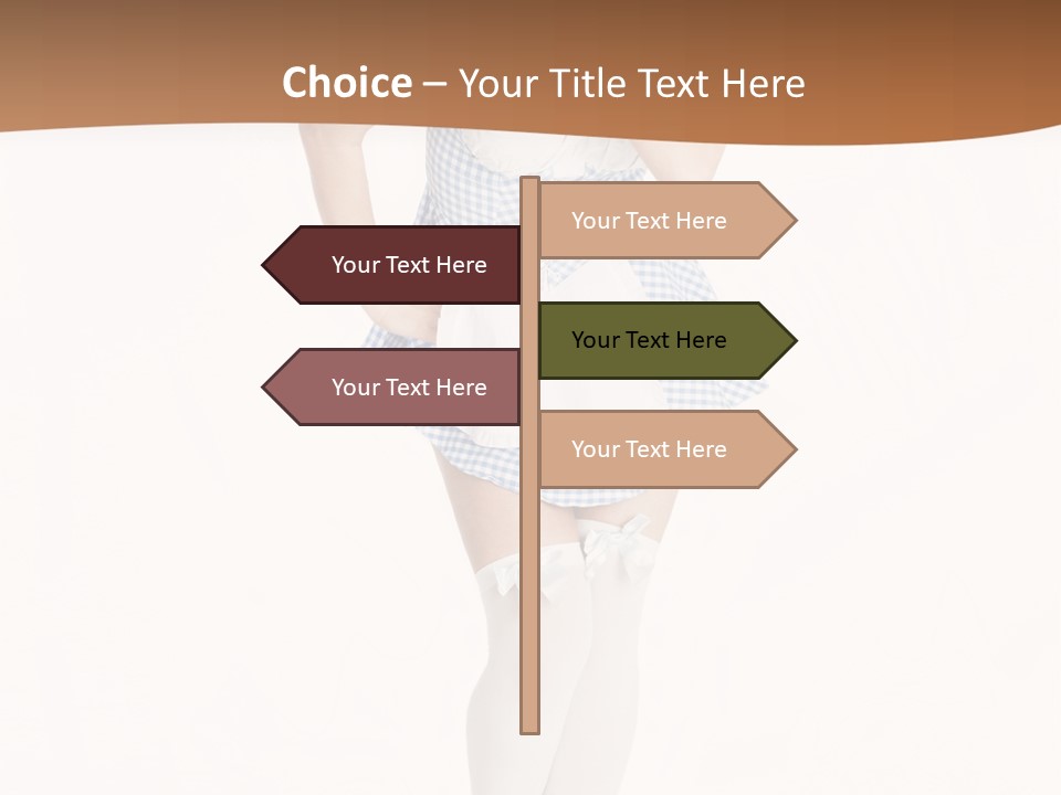 Schadenfreude Land Frau PowerPoint Template