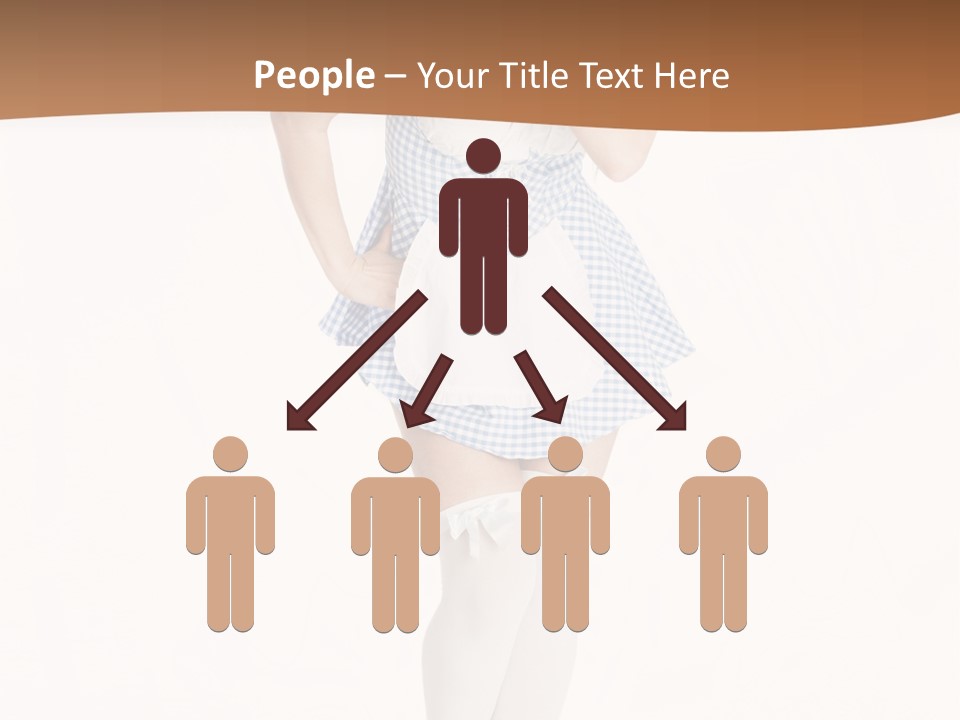 Schadenfreude Land Frau PowerPoint Template