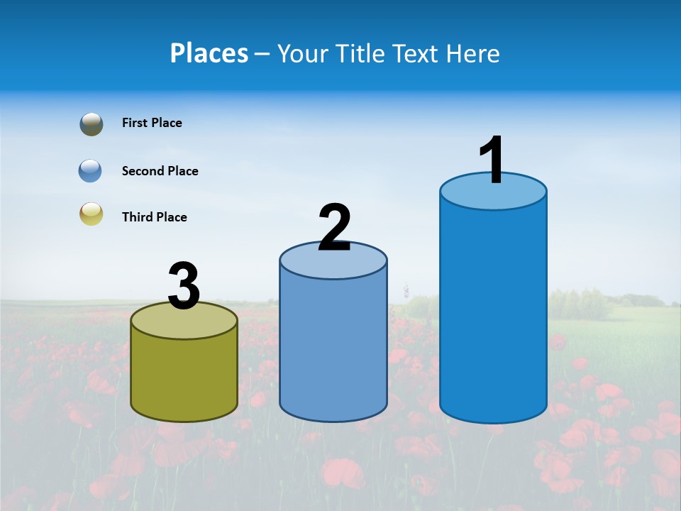 Freshness Meadow Rural Scene PowerPoint Template