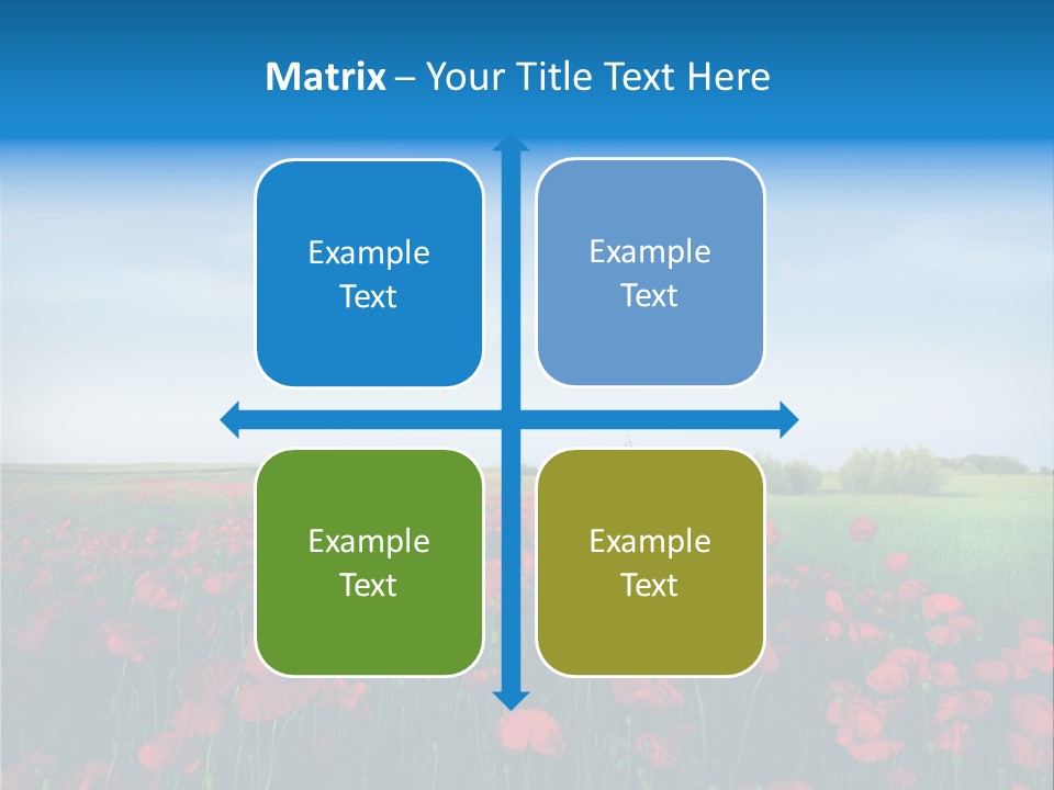Freshness Meadow Rural Scene PowerPoint Template