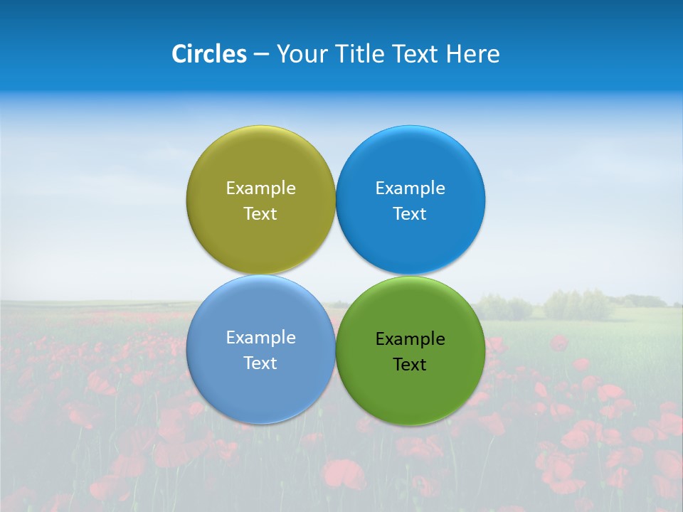 Freshness Meadow Rural Scene PowerPoint Template