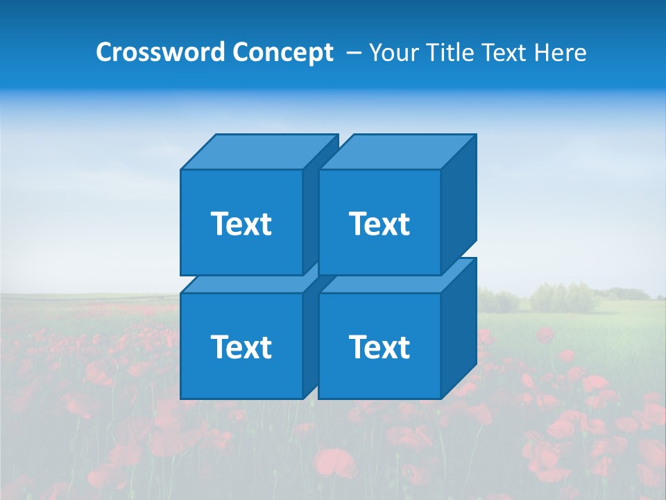 Freshness Meadow Rural Scene PowerPoint Template