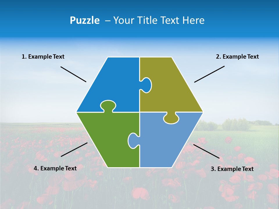 Freshness Meadow Rural Scene PowerPoint Template