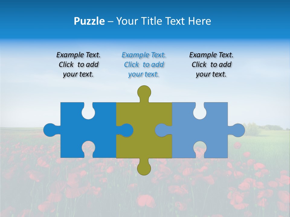 Freshness Meadow Rural Scene PowerPoint Template