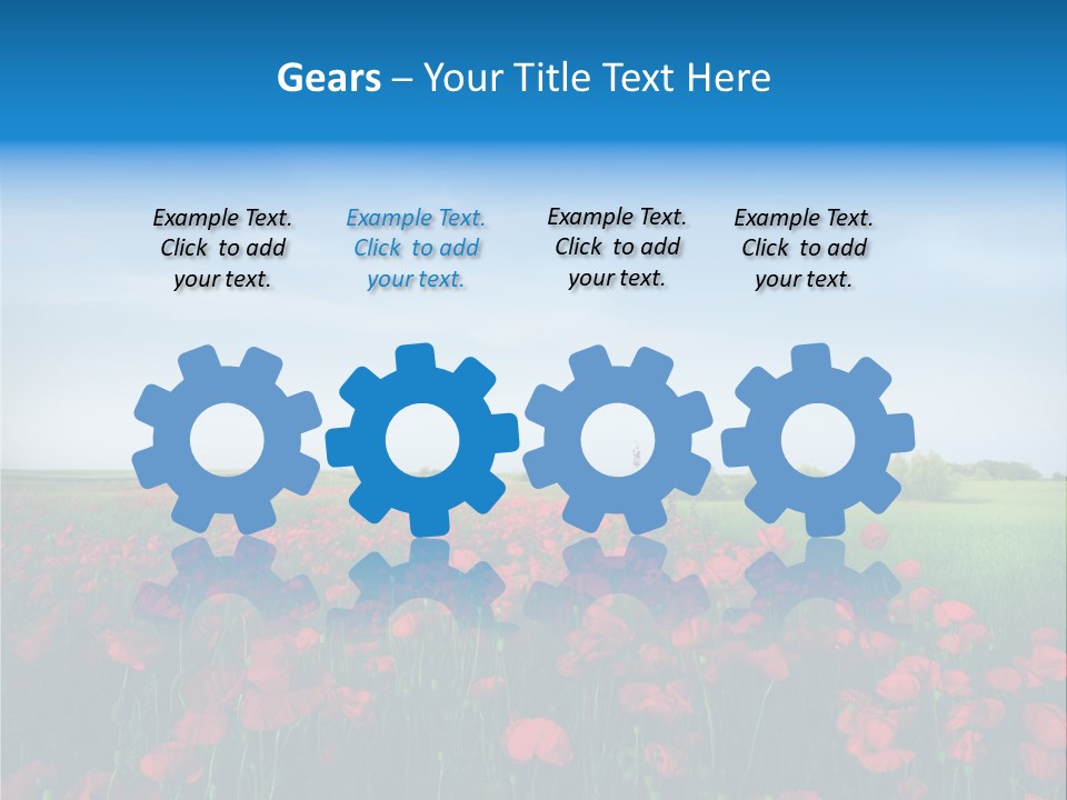 Freshness Meadow Rural Scene PowerPoint Template