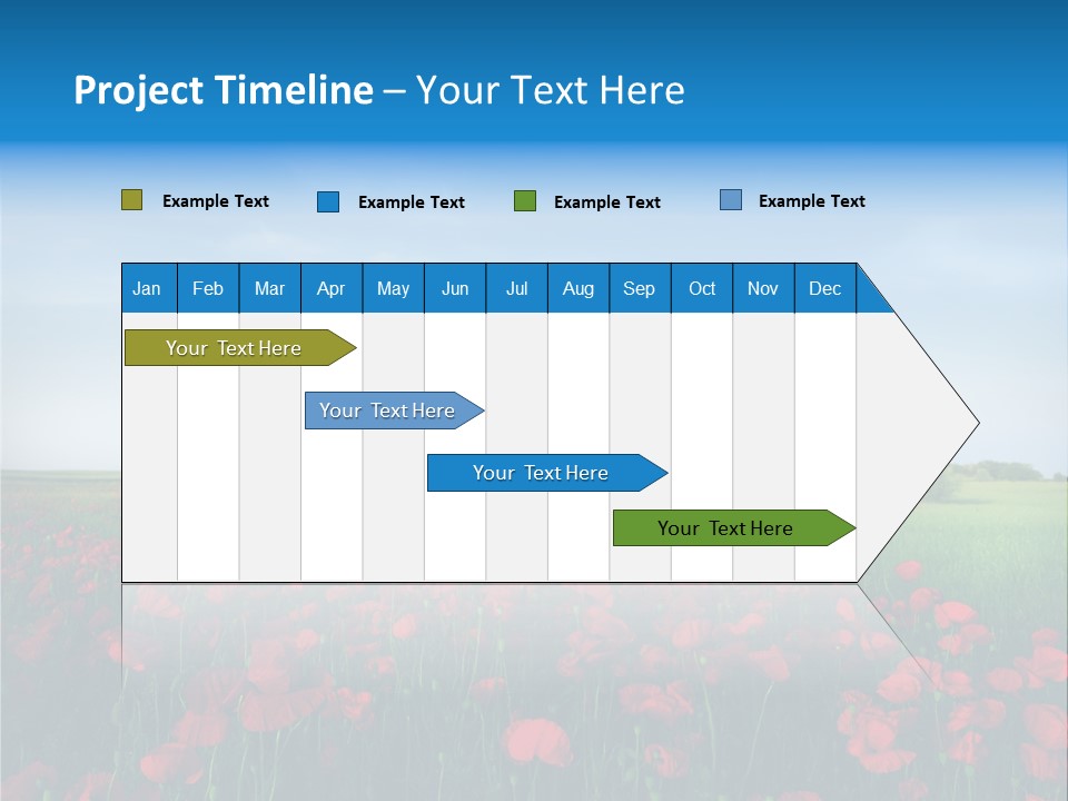 Freshness Meadow Rural Scene PowerPoint Template